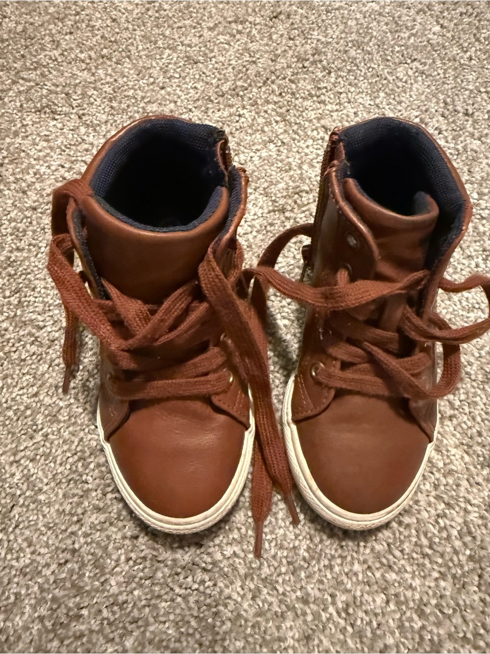 Cat & Jack Brown High-Top Kids Sneakers
